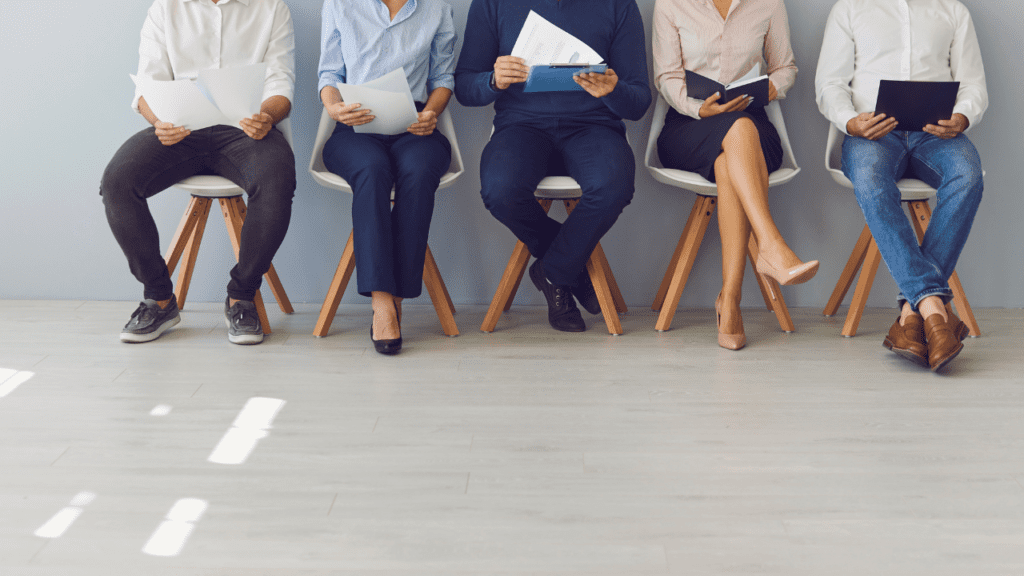 CB & Associates - Best Hiring Practices - Photo of People Waiting to Interview 