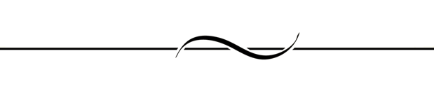 Ornate flourish on a horizontal line, creating a decorative divider.
